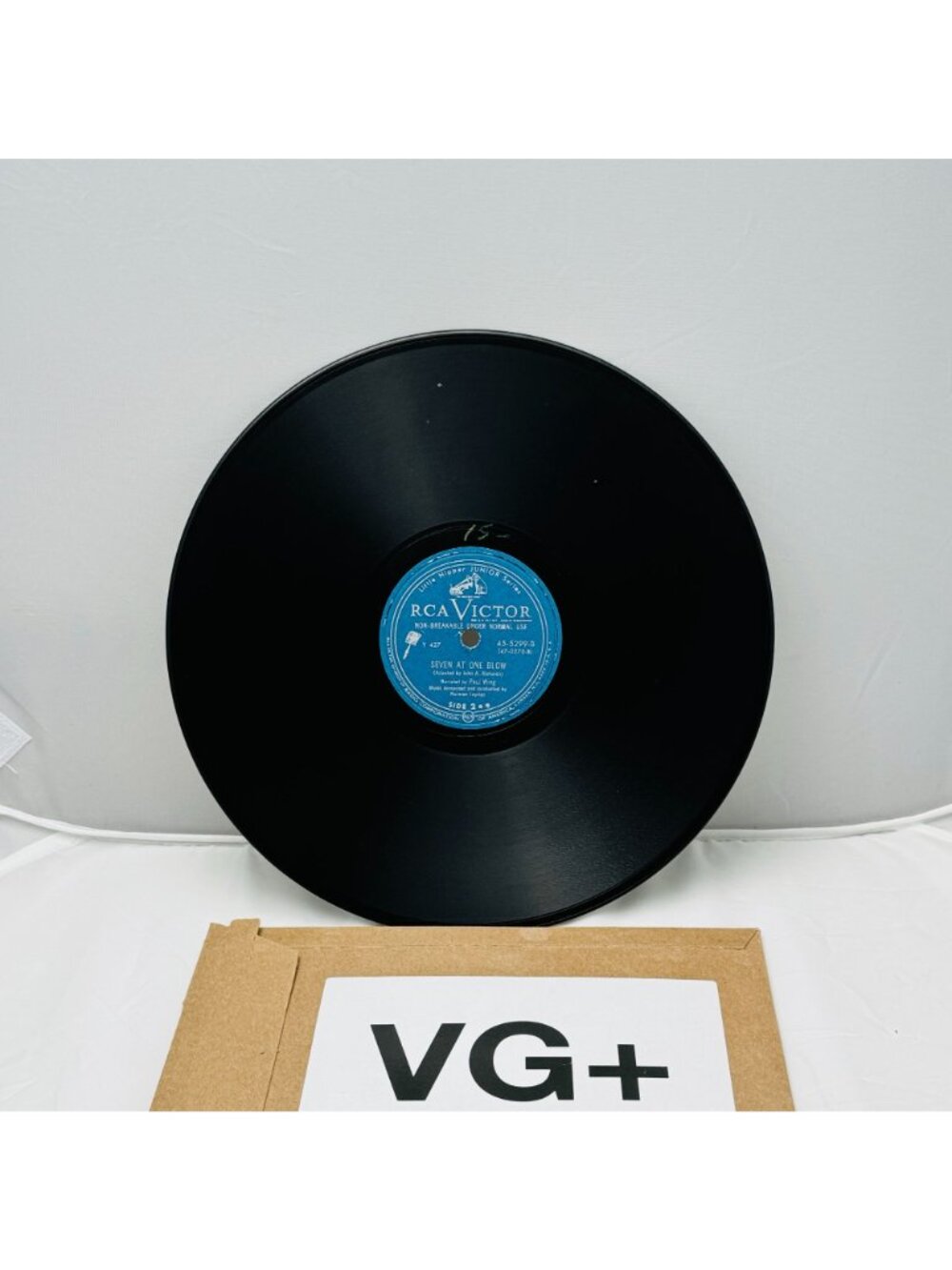 Paul Wing The Brave Tin Soldier 10in Vinyl 78 RPM RCA Victor 45-5299 - Picture 6 of 8